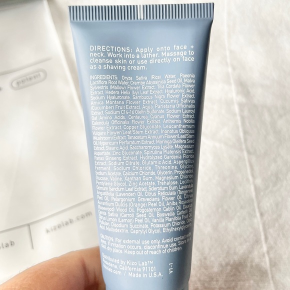 KIZO LAB | Mens Moisture Renewal Cleanser & Shave Cream - Picture 4 of 7
